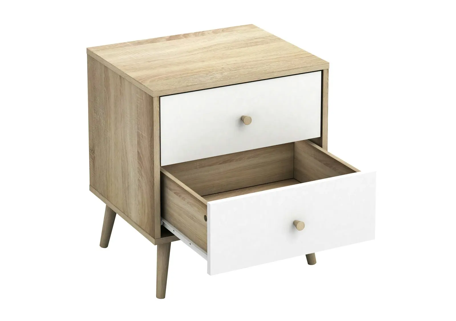 Bedroom Bundle Adriana 5 Drawers Chest with 2 Bedside Tables