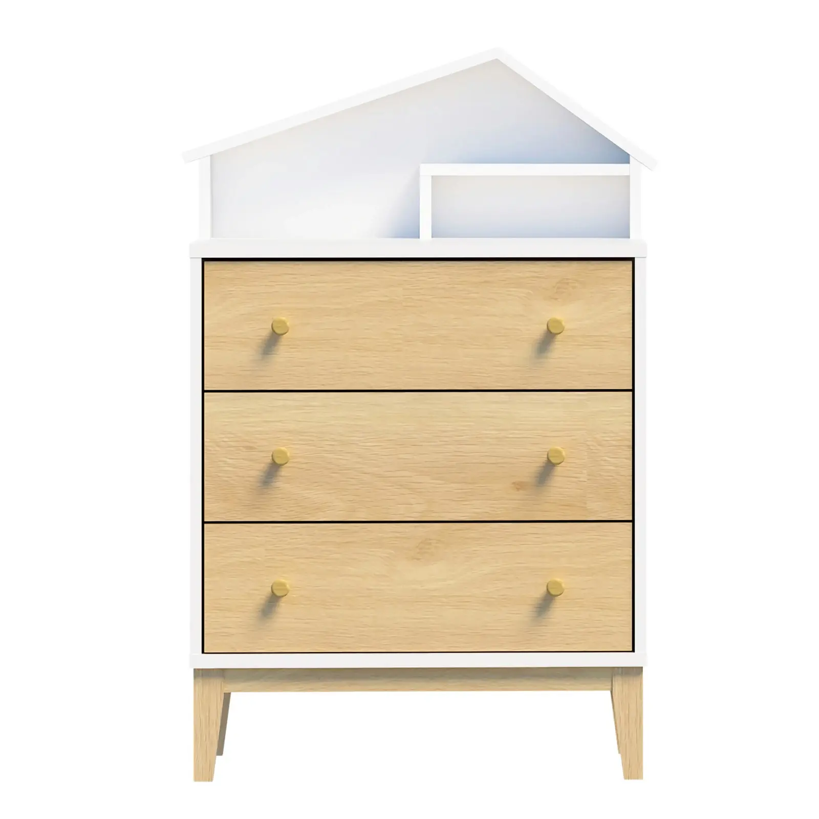 House Kid Chest of 3 Drawers and House Kid Display Bookshelf