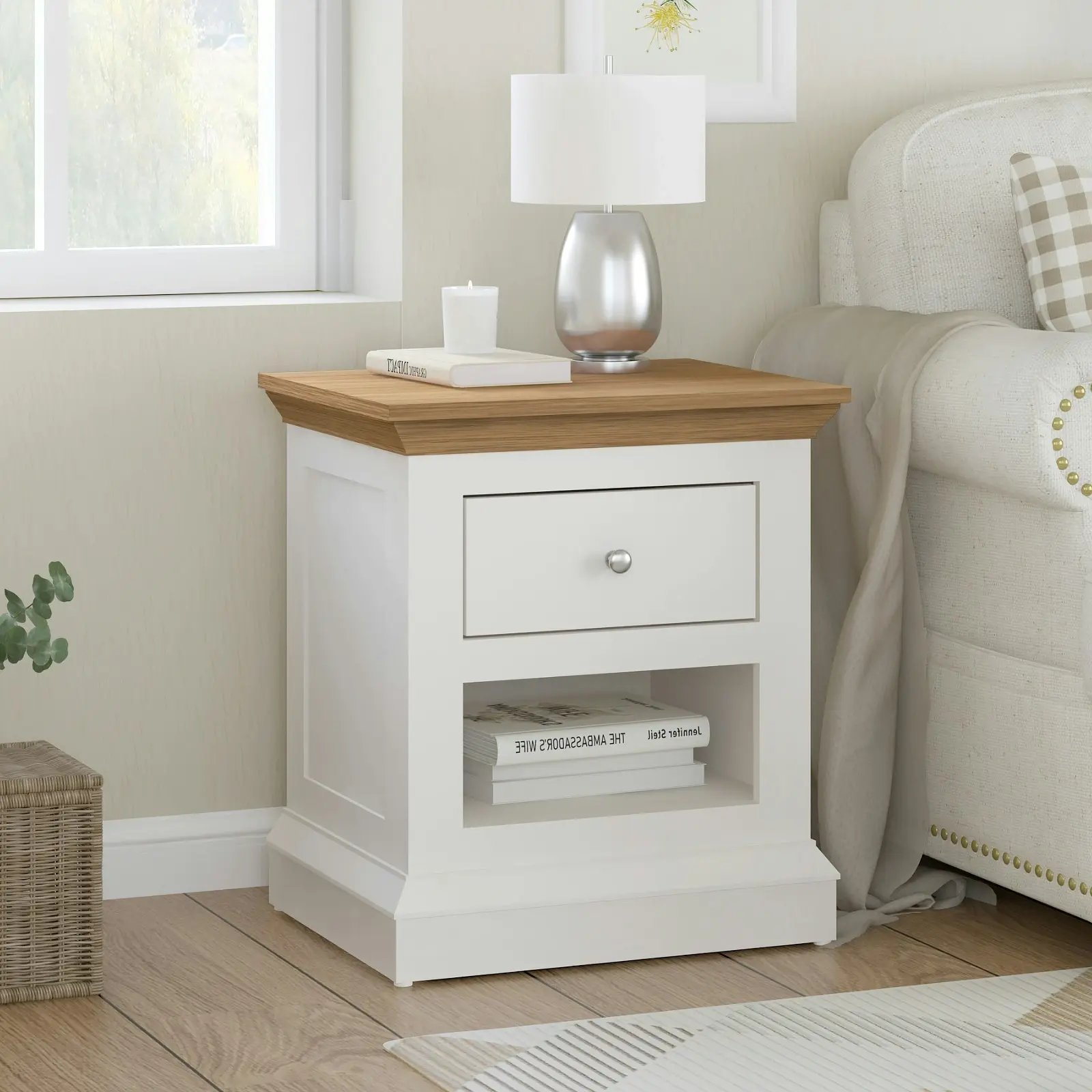 Hannah 1 Drawer Bedside Table | Stylish & Versatile Bedroom Storage