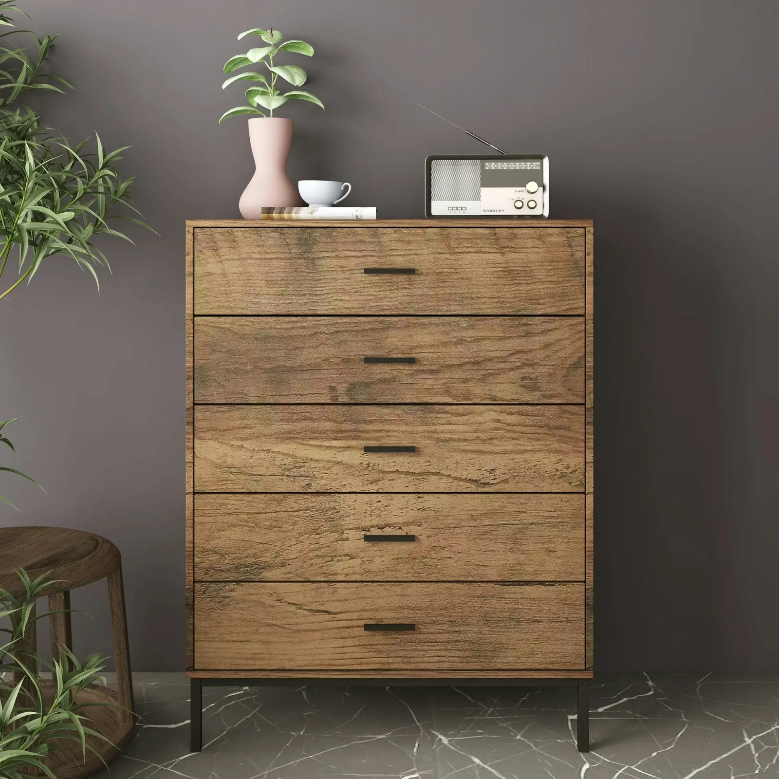 Bronx Chests of 5 Drawers Tallboys & Dressers