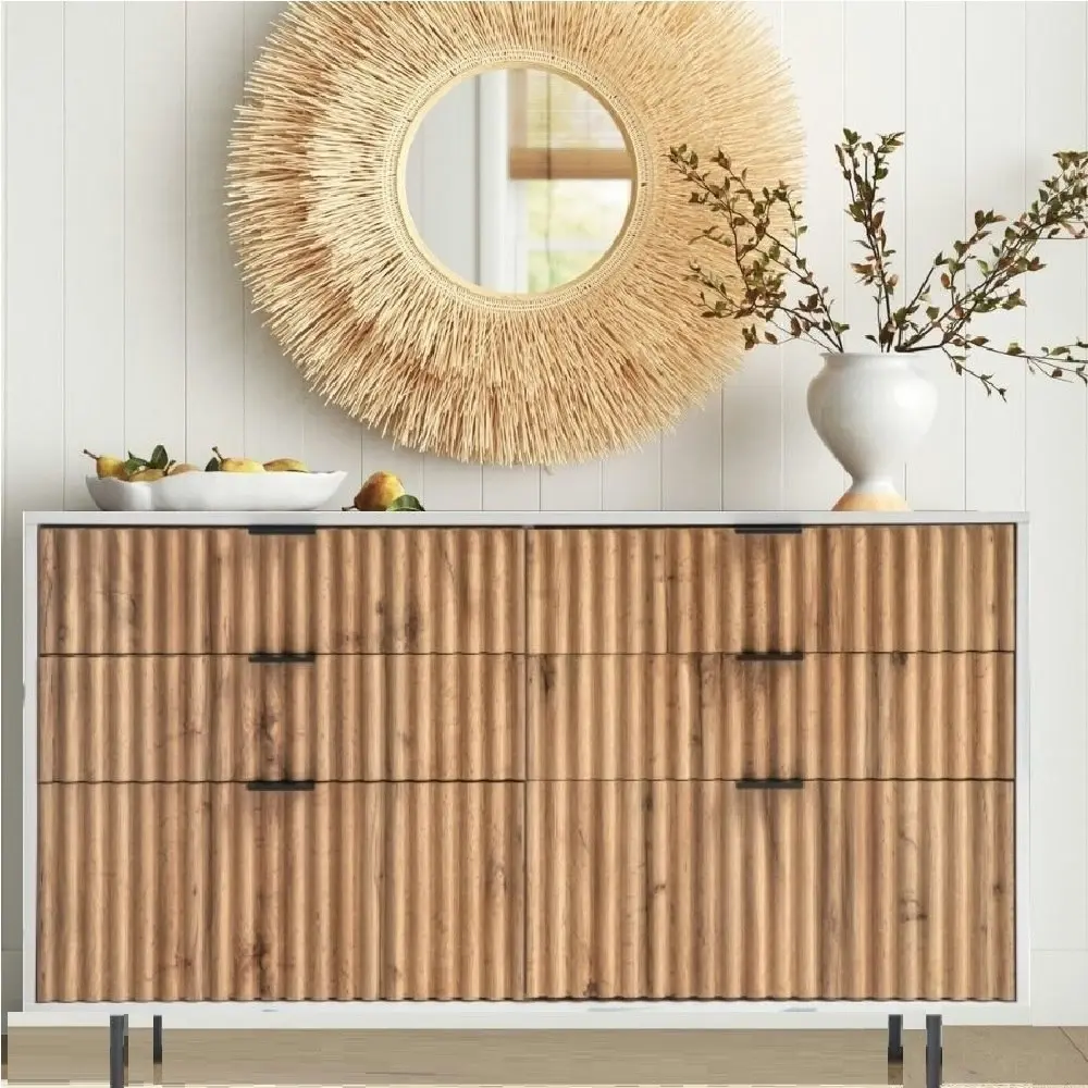 Chelsea 6 Drawer Chest  Stylish Storage Dresser for Bedroom Organization