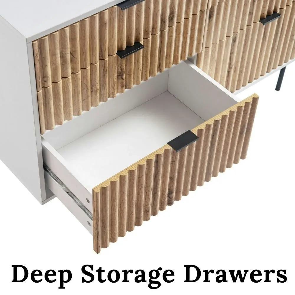 Chelsea 6 Drawer Chest  Stylish Storage Dresser for Bedroom Organization