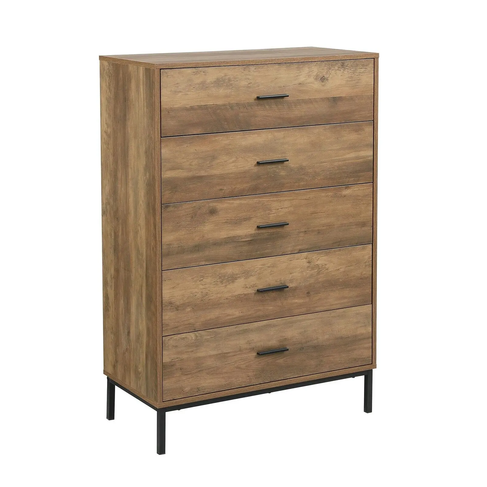 Bronx 5 Drawer Chest & 2 Bedside Tables Bundle | Complete Bedroom Storage Set