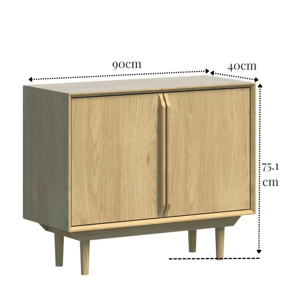 Swedish Compact Sideboard Buffet Cabinet | Stylish and Space-Saving Storage Solution