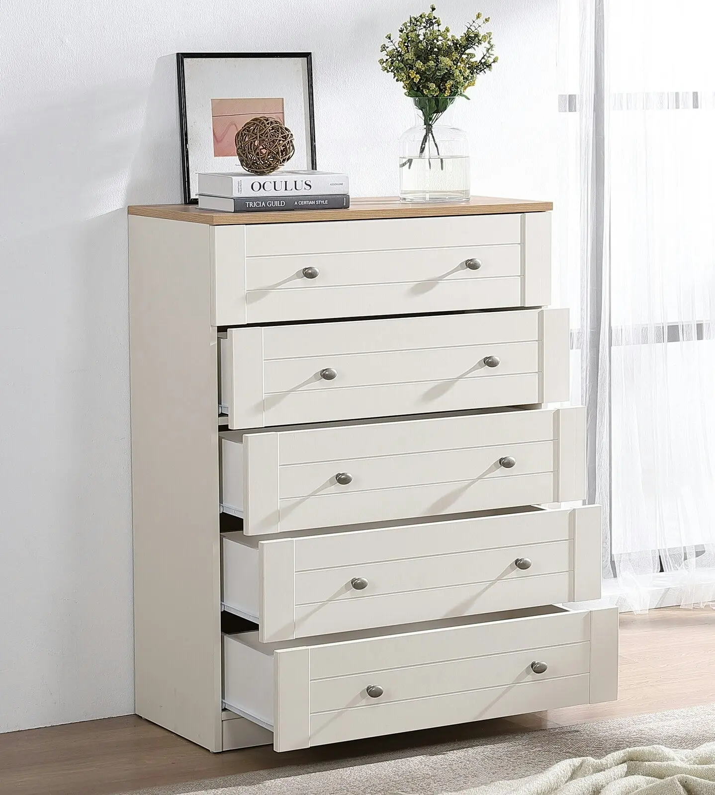 Modern Harmony Harriet 5 Drawer Chest | Sleek & Stylish Bedroom Storage