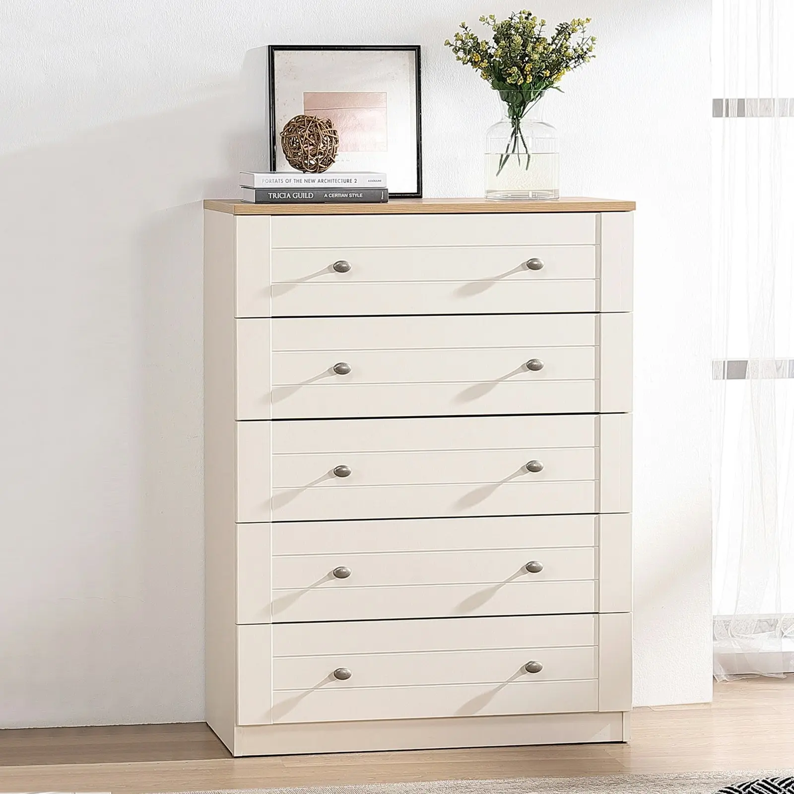 Modern Harmony Harriet 5 Drawer Chest | Sleek & Stylish Bedroom Storage