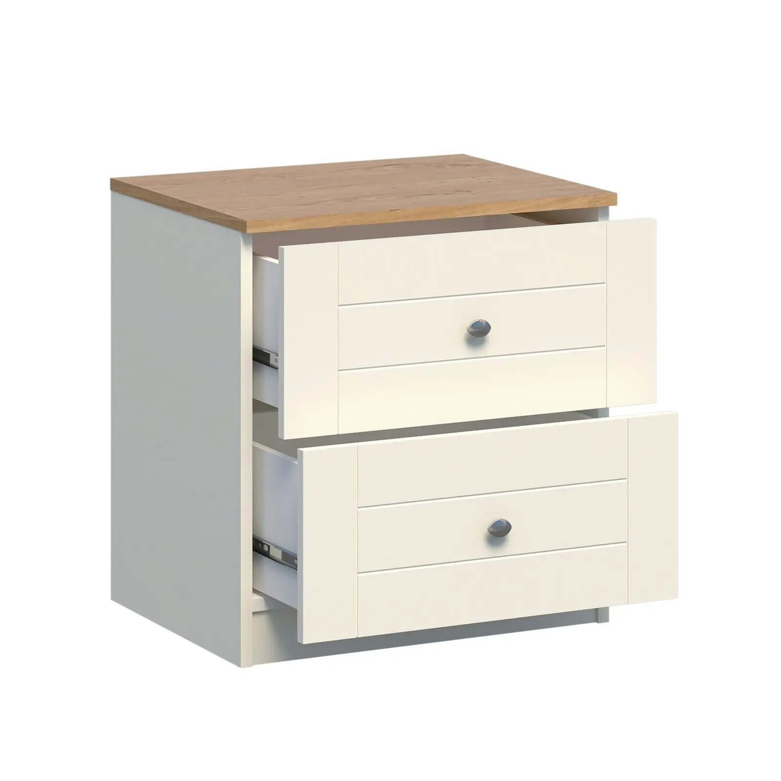 HARRIET Chest of 2 Drawer Bedside Table