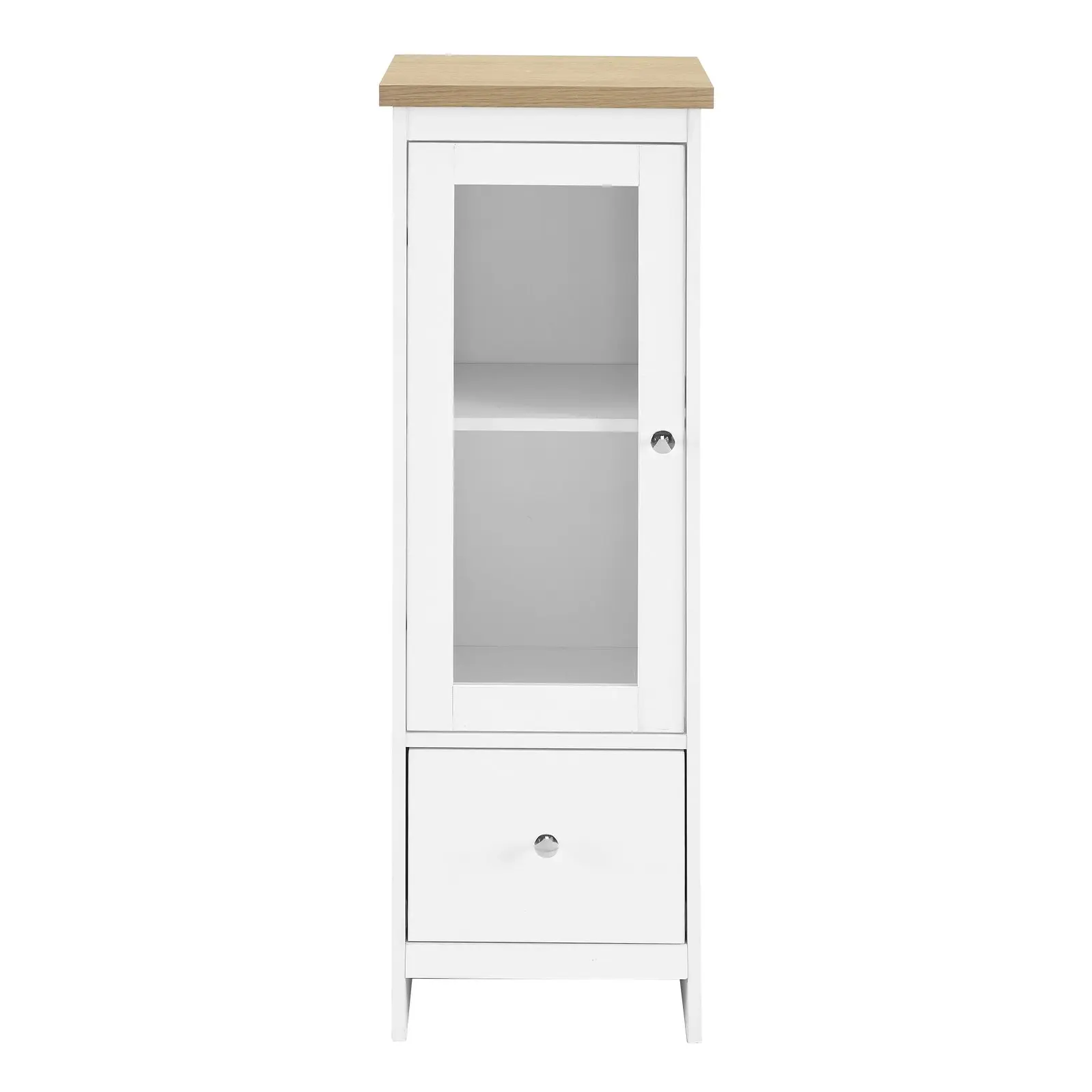 Glass Door Bathroom Cabinet | Durable Storage for Towels Toiletries