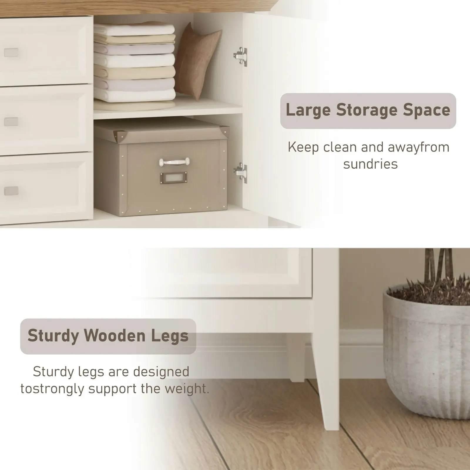 Coogee 2 Door 3 Drawer Sideboard | Elegant & Versatile Storage Solution