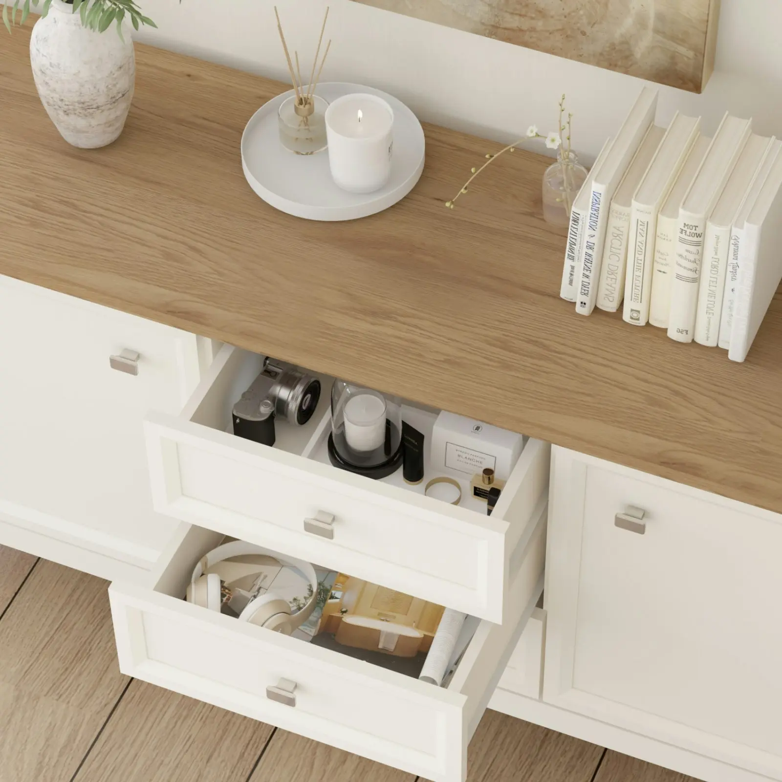 Coogee 2 Door 3 Drawer Large Buffet Sideboard with Dresser | Elegant & Versatile Storage Solution