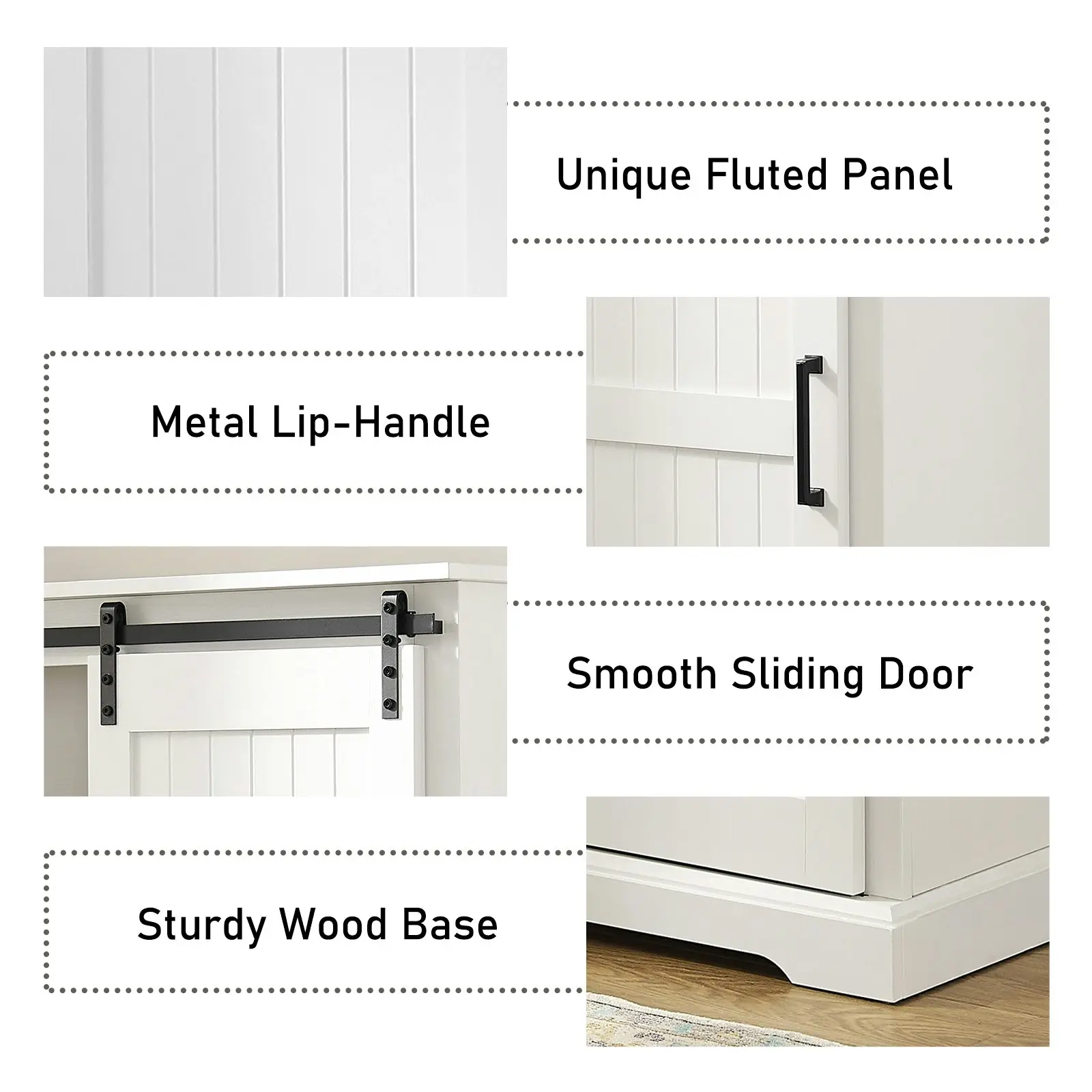 Modern Farmhouse Bathroom Floor Cabinet | Stylish and Functional Storage Solution