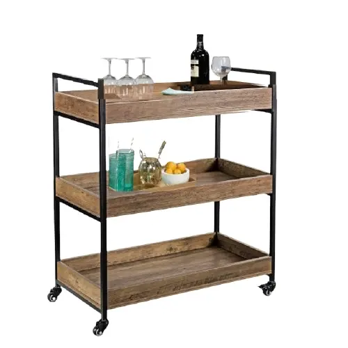 Bronx Buffet Sideboard Cabinet and Kitchen Trolley Bundle