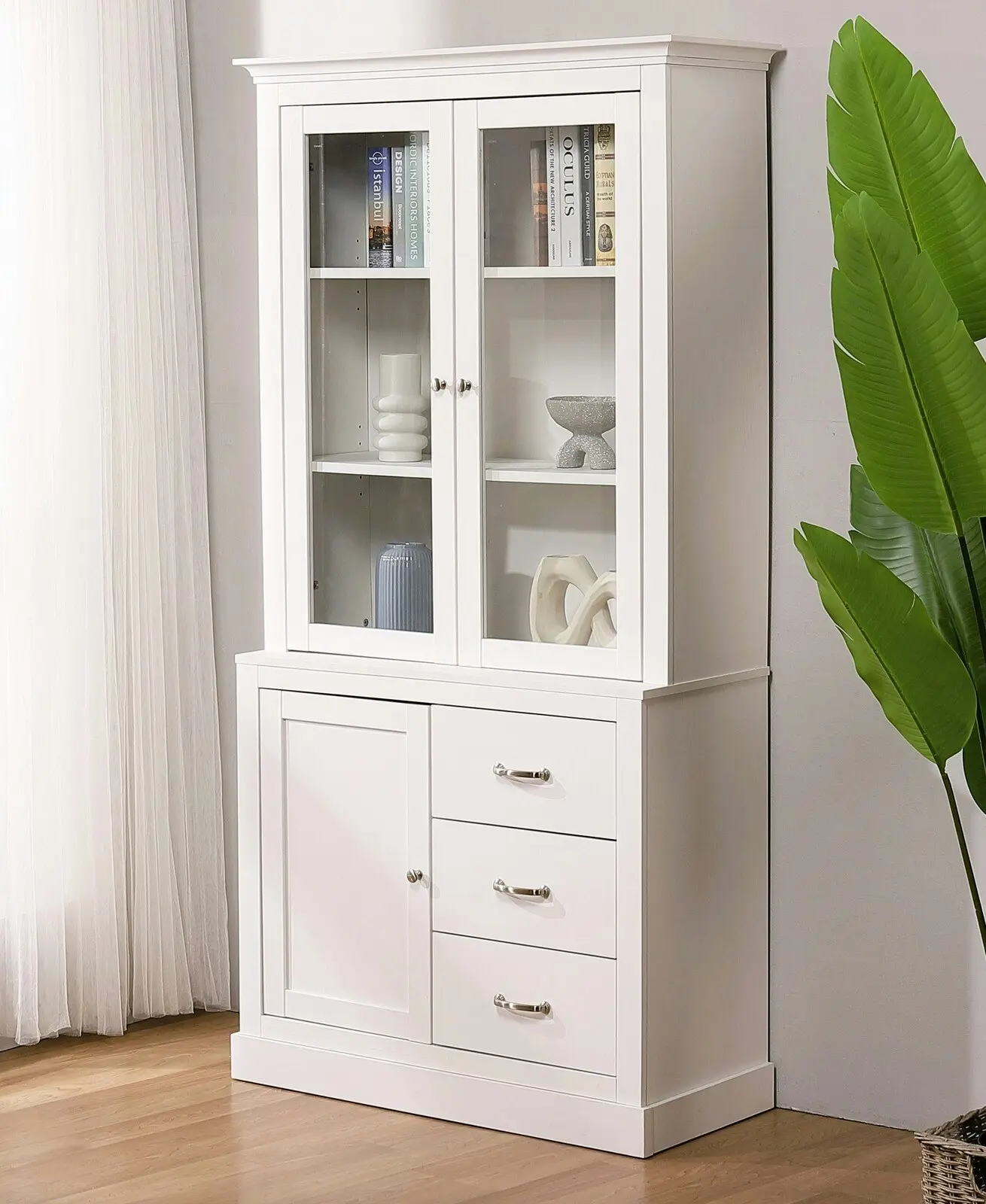 Ashford Display Storage Cabinet 3 Doors 3 Drawers