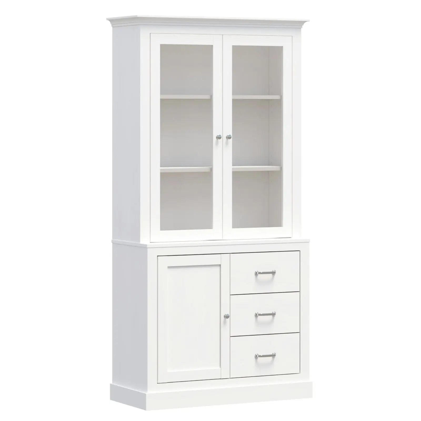 Ashford Display Storage Cabinet 3 Doors 3 Drawers