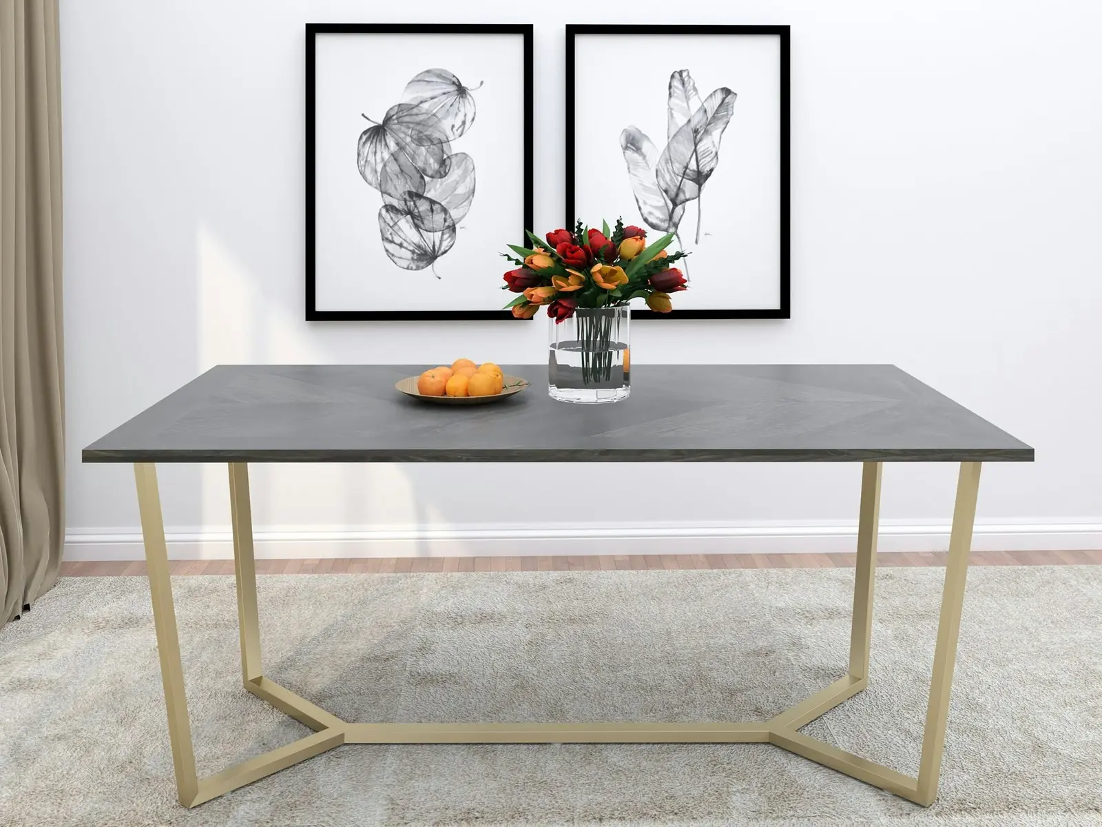 Coco Herringbone Dining Table Coffee Tables 175CM