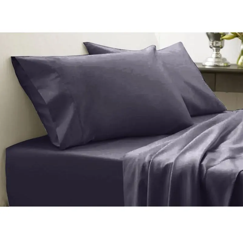 100% Bamboo Silk Feel Soft Sheet set Charcoal Blue