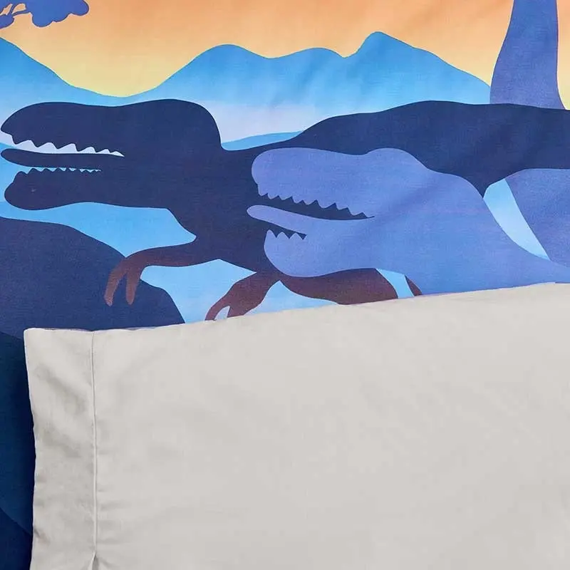 100% Cotton Dinosaur Pattern Kids Children Quilt Doona Duvet Cover Set