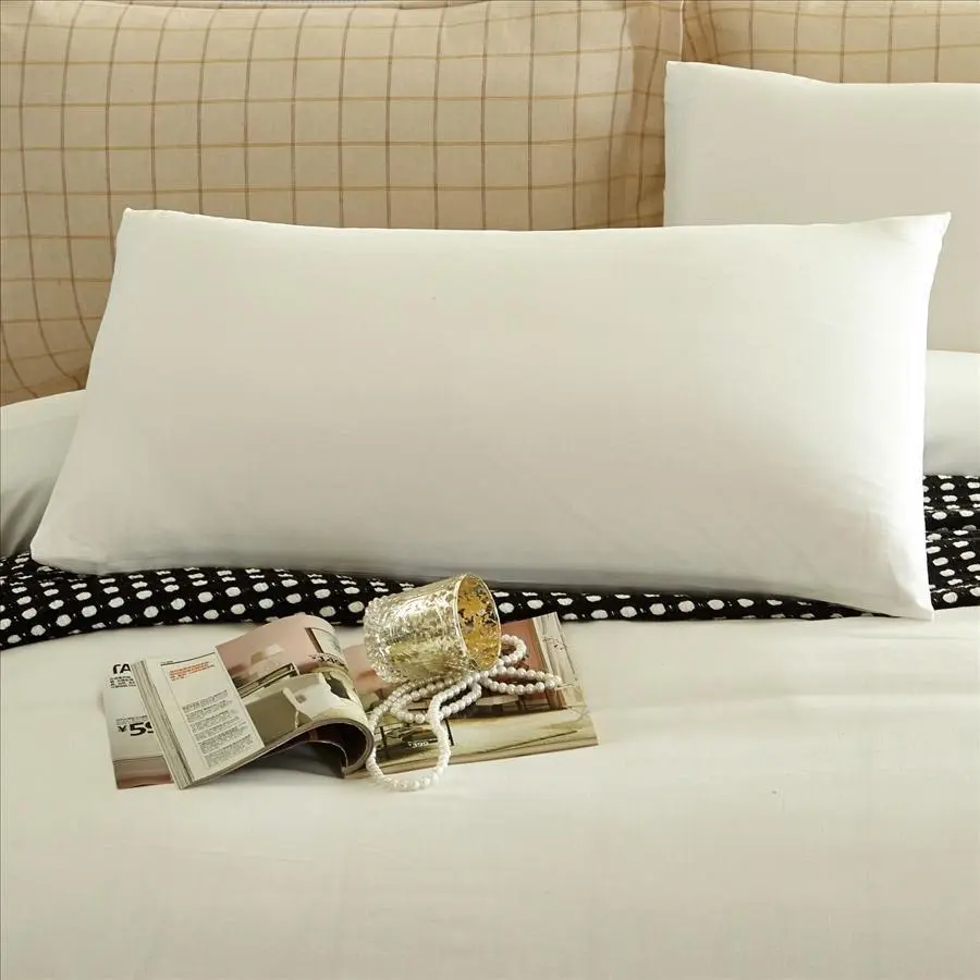 100% Cotton 300TC Plain Cream Quilt Cover Set