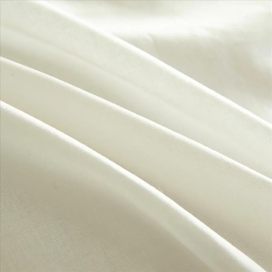 100% Cotton 300TC Plain Cream Quilt Cover Set