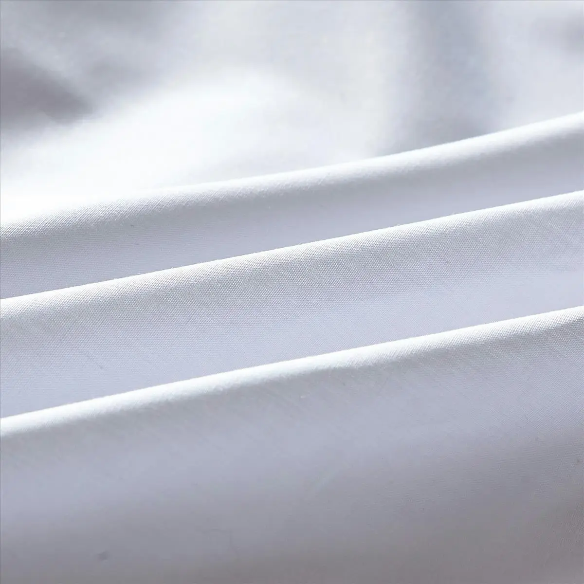 350TC Plain White Cotton Quilt Cover Set