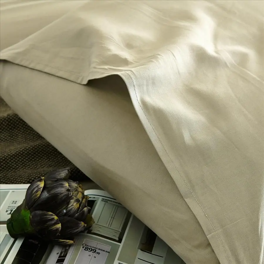 100% Cotton Plain Taupe Quilt Cover Set