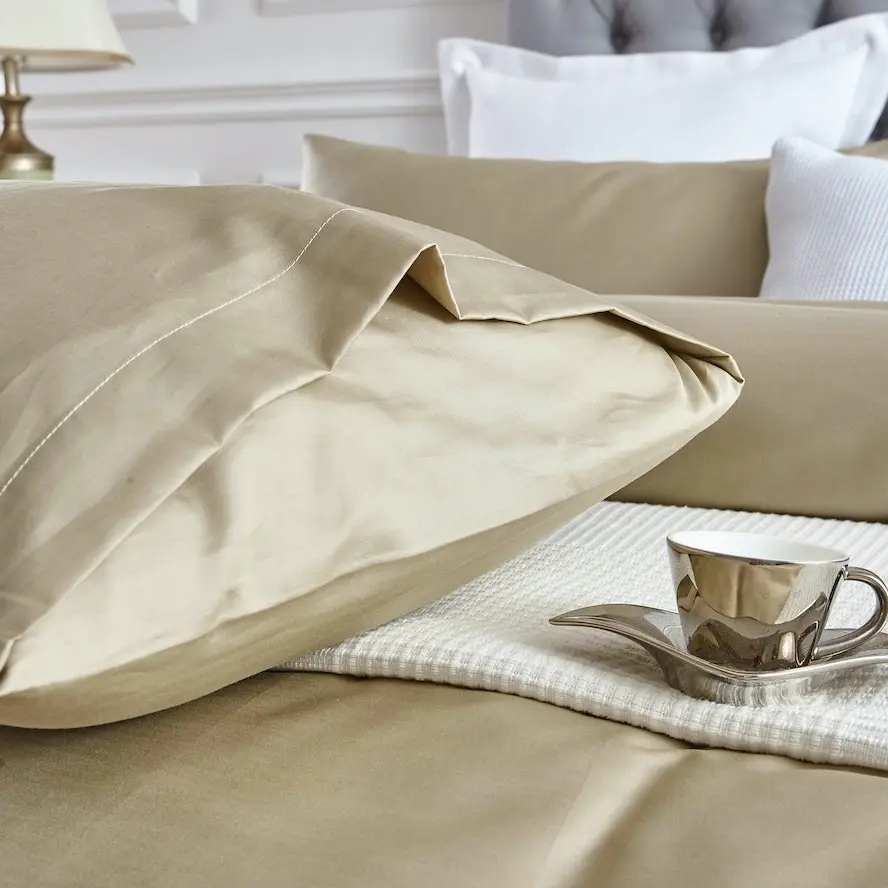 100% Cotton 650TC Sateen Taupe Quilt Doona Cover Set