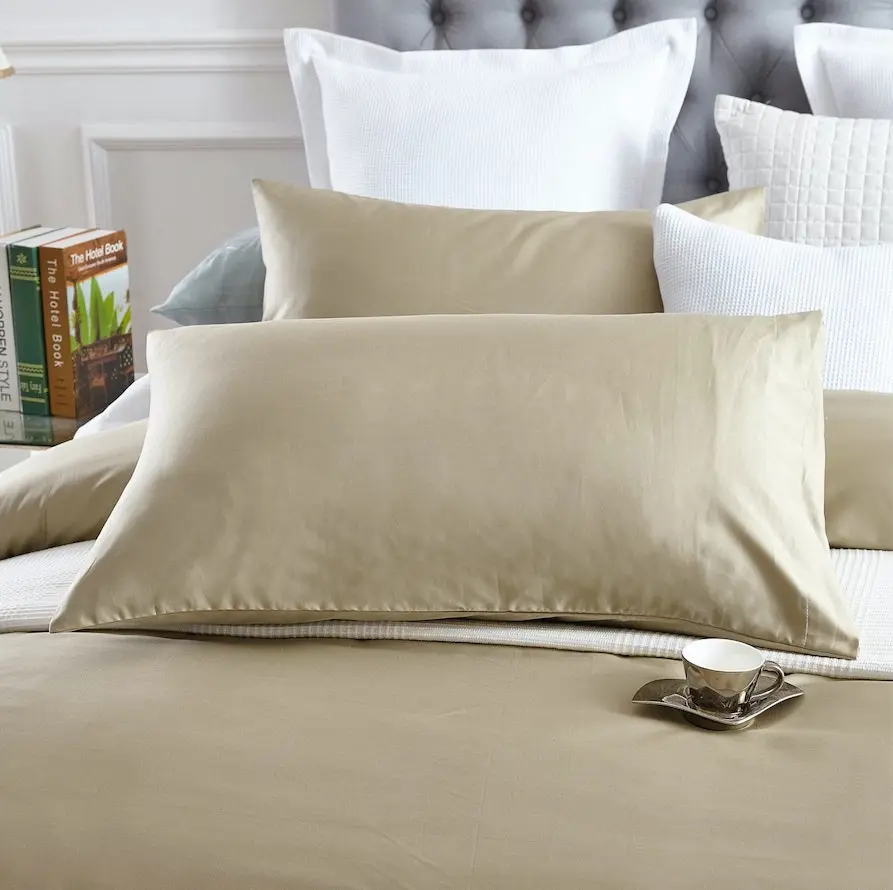 100% Cotton 650TC Sateen Taupe Quilt Doona Cover Set