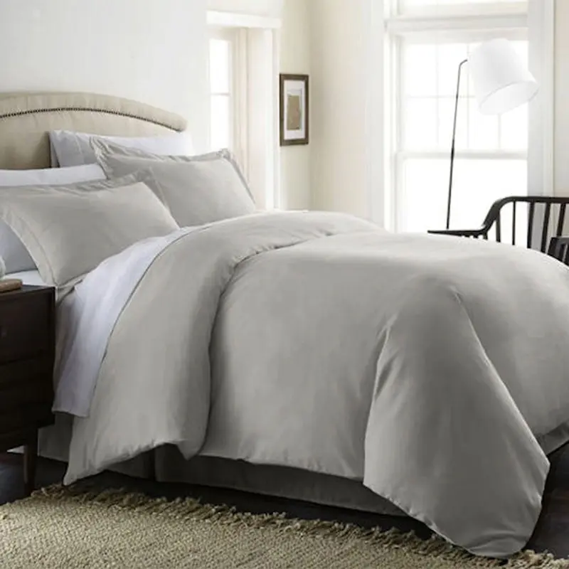 Light Grey 500TC Tencel Lyocell Quilt Doona Cover Set