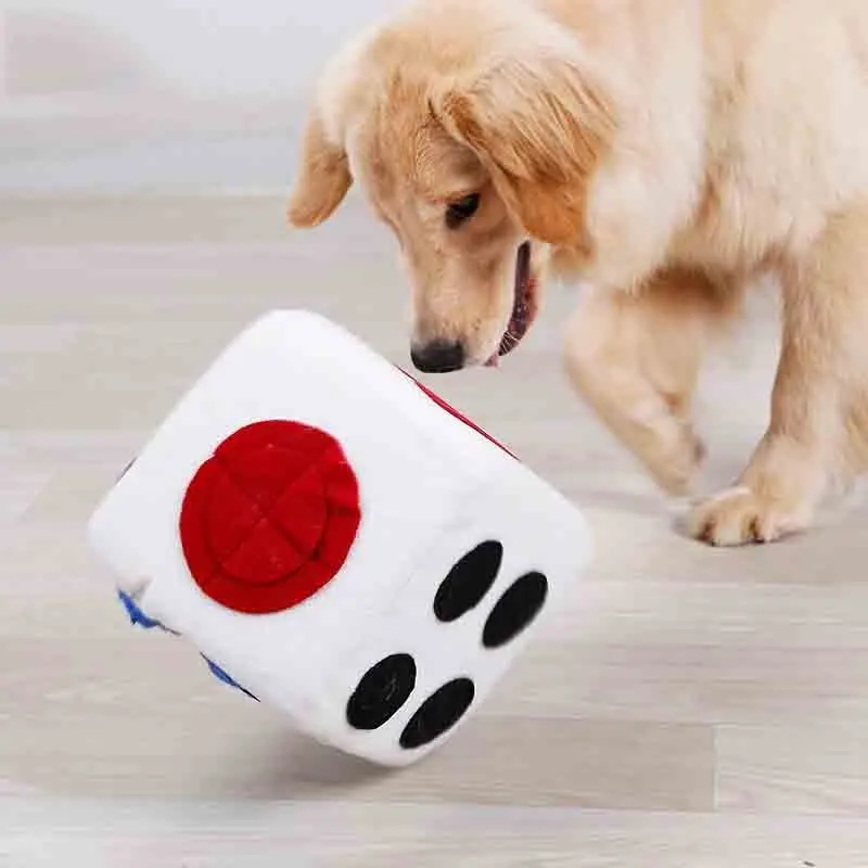 Pet Dog Snuffle Training Dice Toy Puzzle Treats Interactive Decompression Toy 20x20x20cm