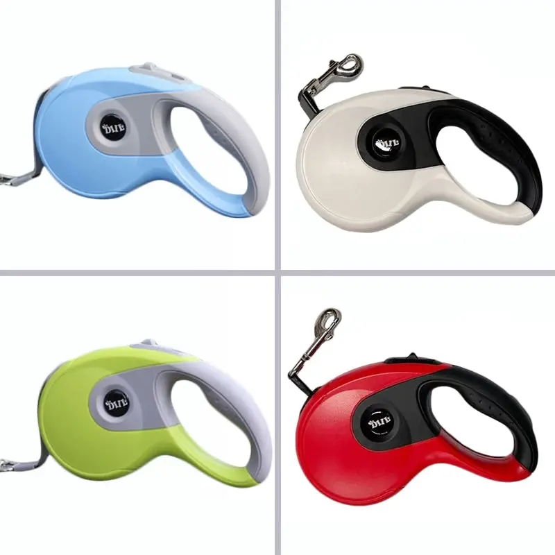 Retractable Dog Leash Trainer Lead Tangle Free Soft Hand Grip