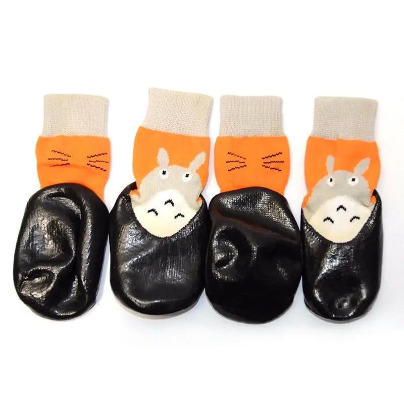 Pet Dog WaterProof Rain Socks Shoes Boots Non-slip Rubber Socks Totoro Japan