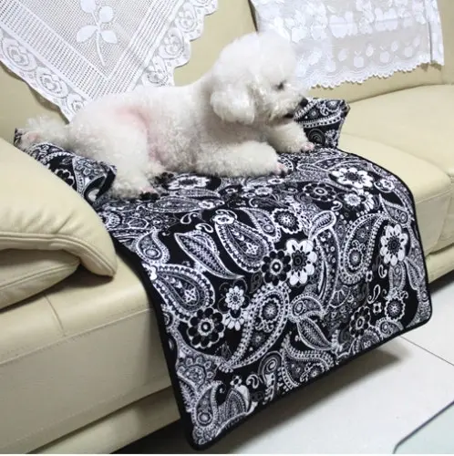 Pet Dog Bed Soft Padded Cotton Sofa Chair Bed Mat NonSlip Waterproof Lining