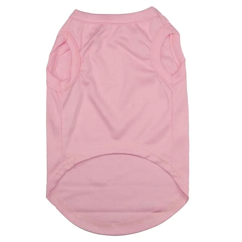 Premium Cotton Dog T-shirt singlet vest Security Print Pink M L XL