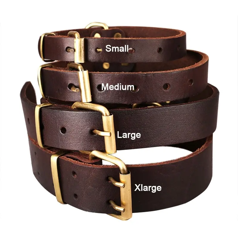 Top Quality Handmade Genuine Leather Pet Dog Collar