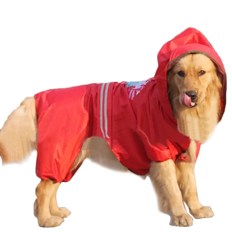 Large Breed Dog Raincoat Hoodie Poncho Jumper Vest Pet clothes