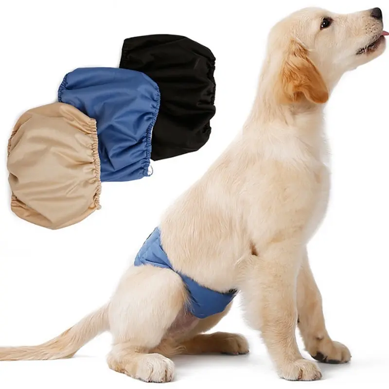 Male Sanitary Dog Nappy Underpants Diaper Pants Black M L XL 2XL