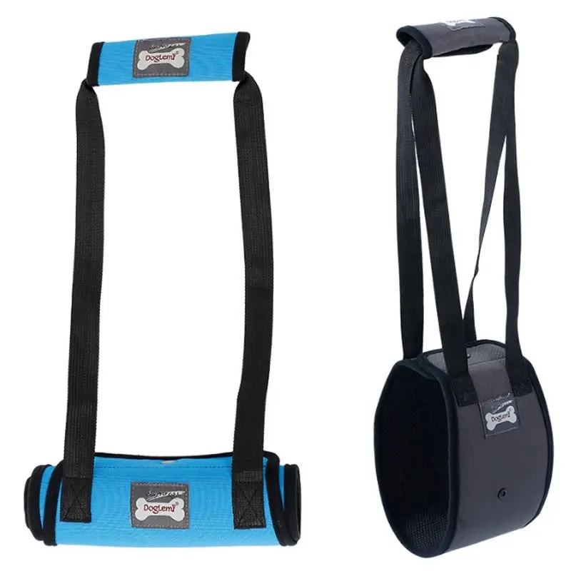 Dog Lift Harness Injury Pet Dog Walking Aid Support Blue Black