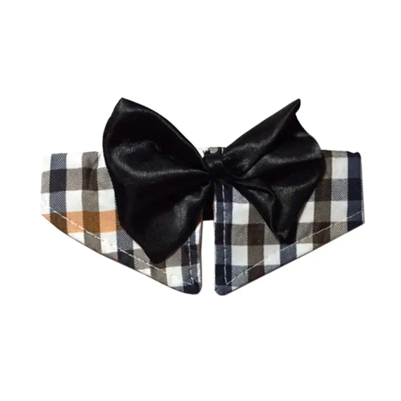 2 x Dog Pet Wedding Party Bow Tie Neck tie Collar Black and White