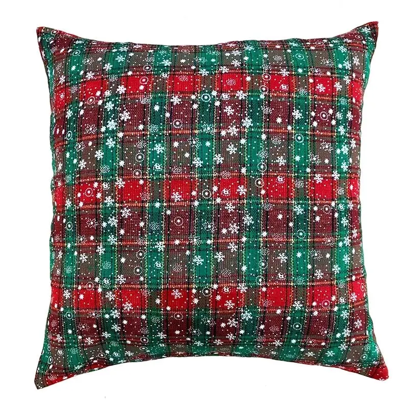 A pair of Christmas Pattern Square Cushion Pillow Covers 45x45cm