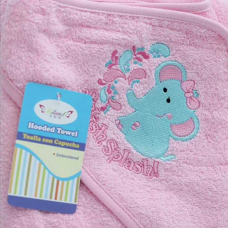 100% cotton 350GSM Baby Kid Bath Towel Hooded Towel 16 Cute designs