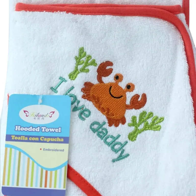 100% cotton 350GSM Baby Kid Bath Towel Hooded Towel 16 Cute designs