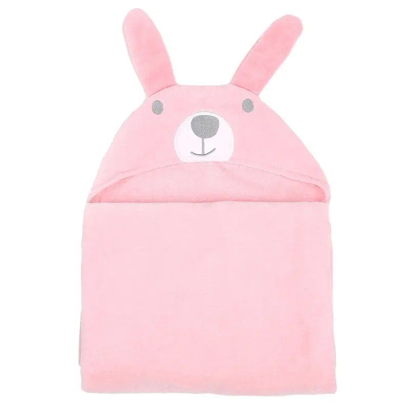 100% cotton 350gsm Baby Rabbit Design Hooded Towel 70x125cm