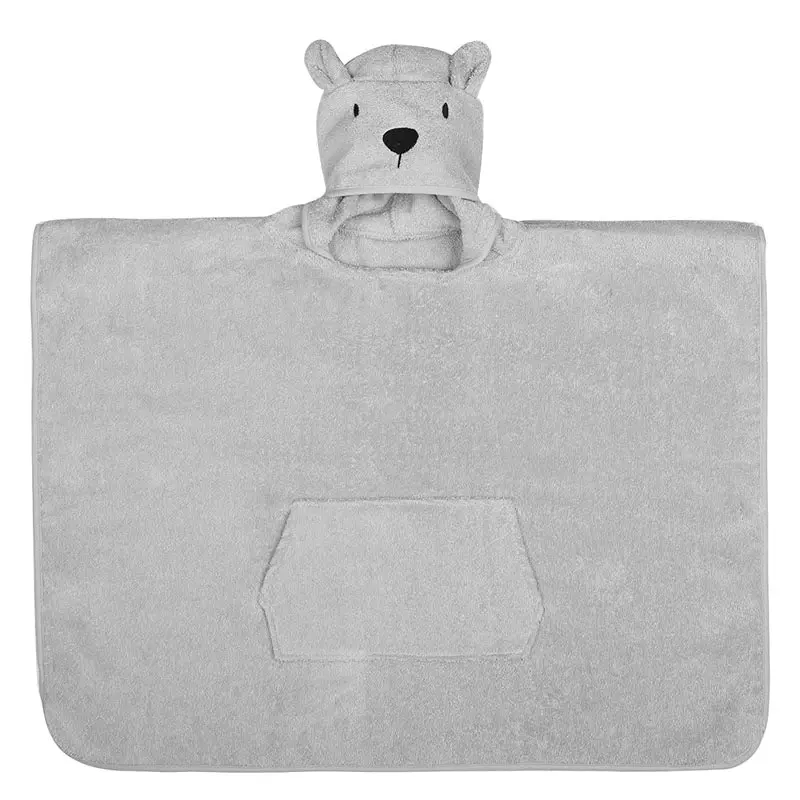 100% cotton 350gsm Baby Bear Design Hooded Towel 70x125cm