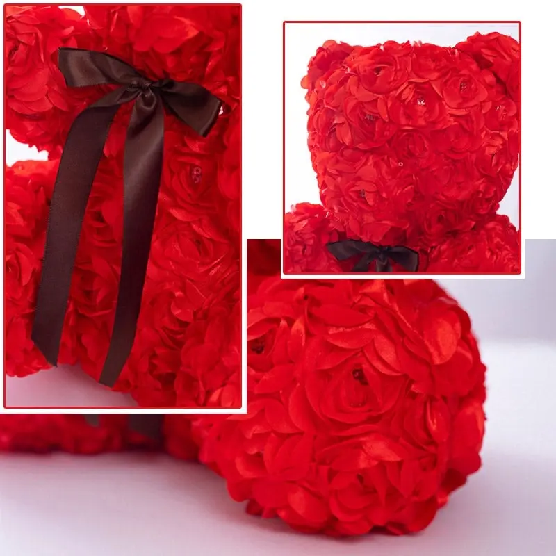 Giant Wedding Valentine's day Red Rose Bear Large Plush Toy 80cm