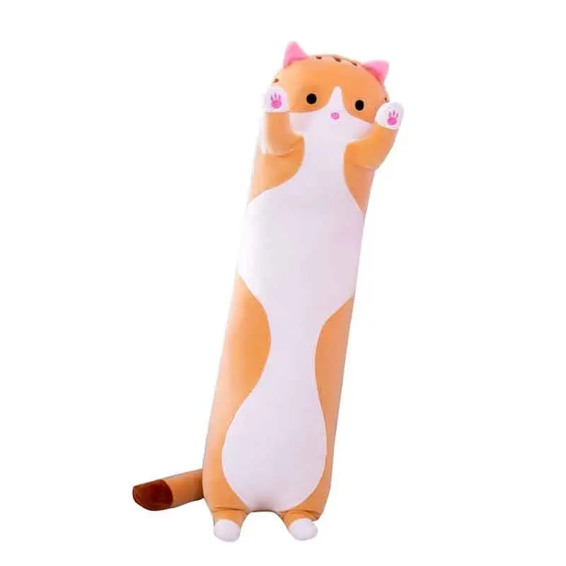 Super Cute Soft Cat Long Shape Plush Toy Pillow Cushion 90cm 110cm 130cm