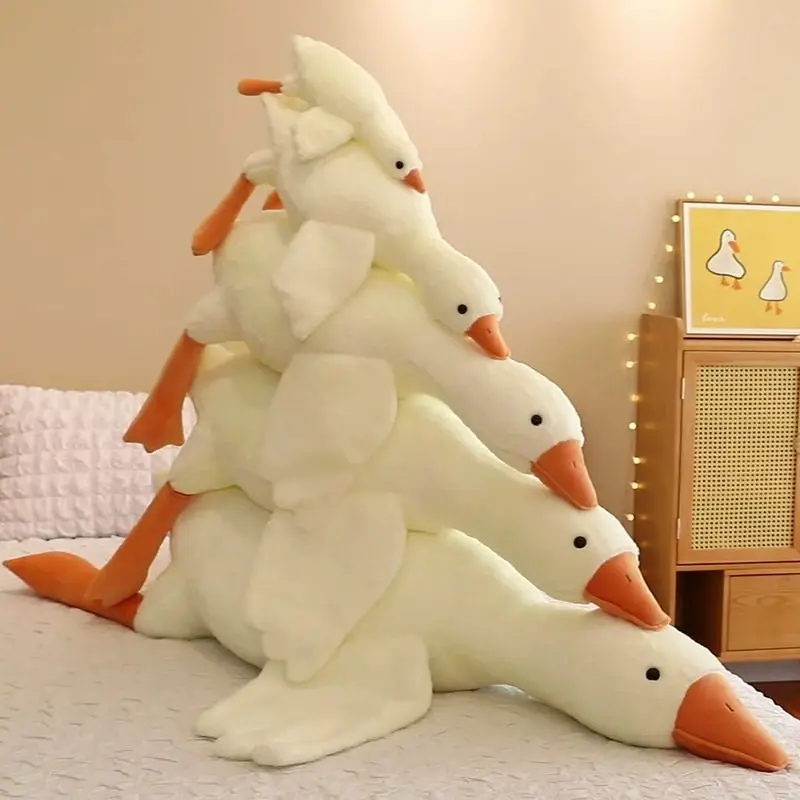 Large Jumbo White Goose Plush Toy 130cm 160cm 190cm Long