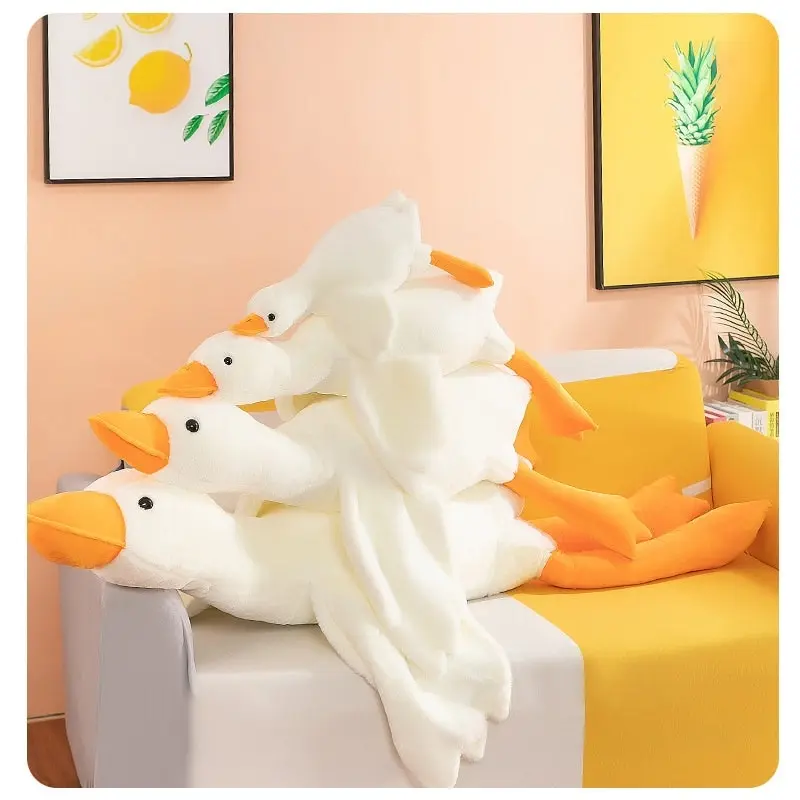 Large Jumbo White Goose Plush Toy 130cm 160cm 190cm Long