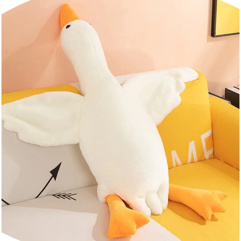 Large Jumbo White Goose Plush Toy 130cm 160cm 190cm Long