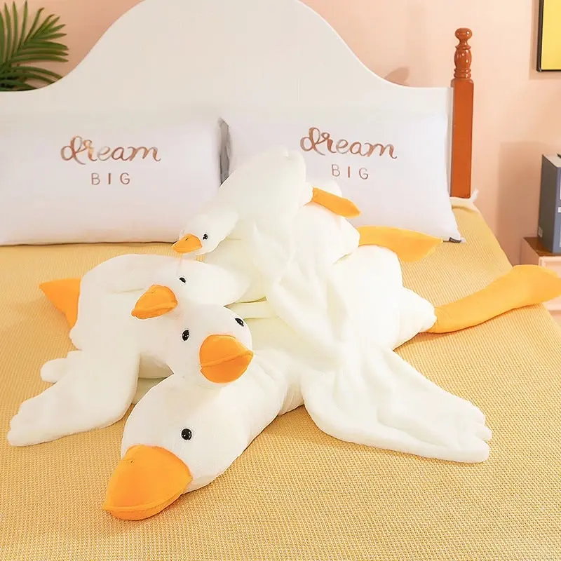 Large Jumbo White Goose Plush Toy 130cm 160cm 190cm Long