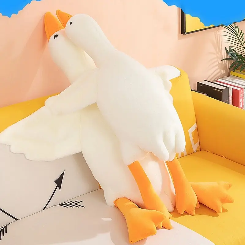 Large Jumbo White Goose Plush Toy 130cm 160cm 190cm Long